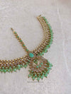 Antique Gold Mathapatti - Mint - SOKORA JEWELSAntique Gold Mathapatti - Mint