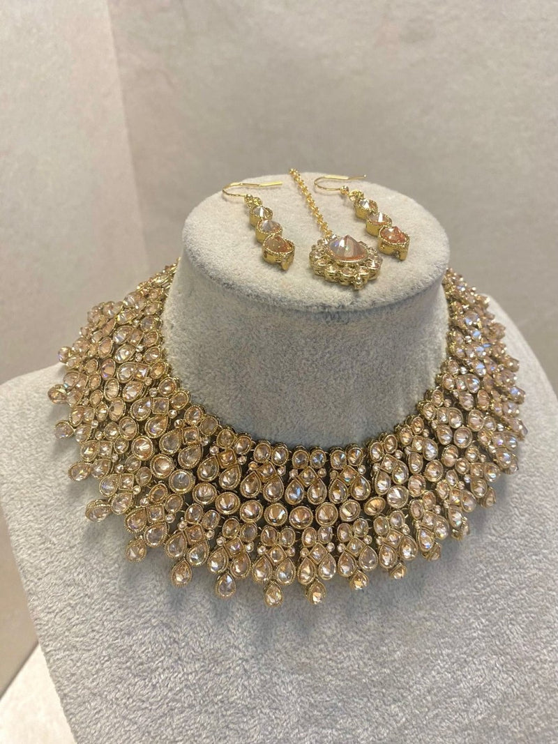 Antique Gold Necklace Set - SOKORA JEWELSAntique Gold Necklace SetNECKLACE SETS