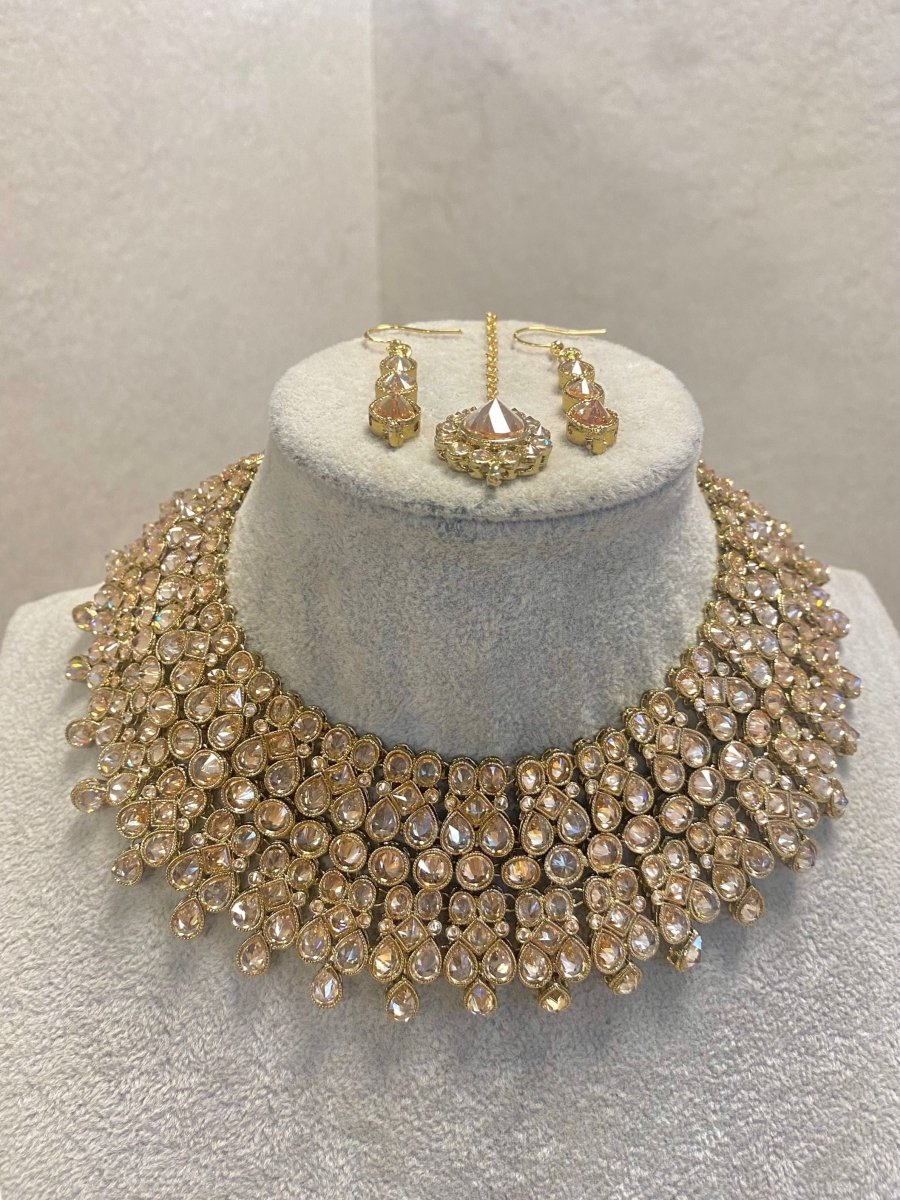 Antique Gold Necklace Set - SOKORA JEWELSAntique Gold Necklace SetNECKLACE SETS