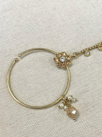 Antique Gold Nose Ring - Gold/Clear (Slide Type) - SOKORA JEWELSAntique Gold Nose Ring - Gold/Clear (Slide Type)nose rings