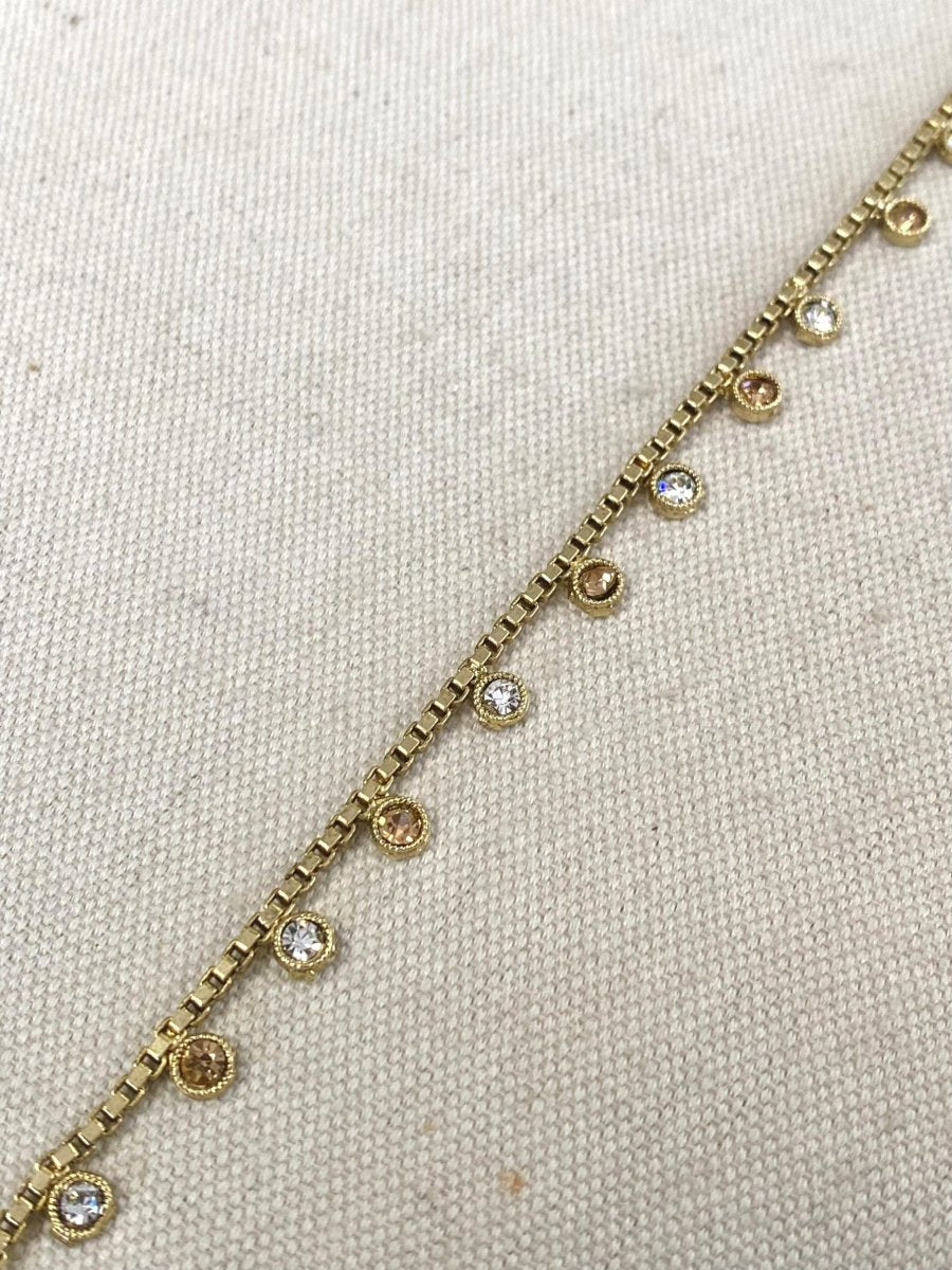 Antique Gold Nose Ring - Gold/Clear (Slide Type) - SOKORA JEWELSAntique Gold Nose Ring - Gold/Clear (Slide Type)nose rings