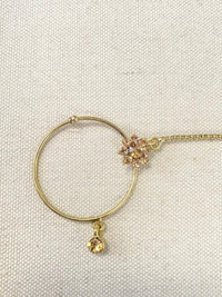 Antique Gold Nose Ring - Golden (Slide Type) - SOKORA JEWELSAntique Gold Nose Ring - Golden (Slide Type)