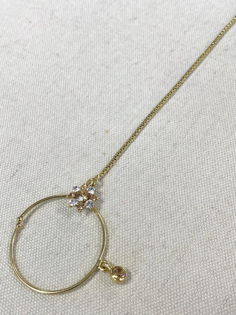Antique Gold Nose Ring - (Slide Type) - SOKORA JEWELSAntique Gold Nose Ring - (Slide Type)