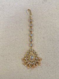 Antique Gold Tikka - Champagne - SOKORA JEWELSAntique Gold Tikka - Champagne