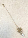 Antique Golden Tikka - Clear/Pearl - SOKORA JEWELSAntique Golden Tikka - Clear/Pearl