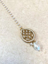 Antique Golden Tikka - Clear/Pearl - SOKORA JEWELSAntique Golden Tikka - Clear/Pearl