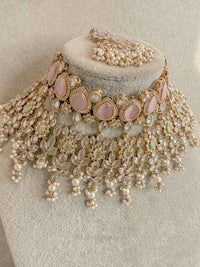 Aria Pastel Bridal Jewellery Set - SOKORA JEWELSAria Pastel Bridal Jewellery Set