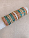 Aria Pink & Teal Bangle Set - SOKORA JEWELSAria Pink & Teal Bangle SetBANGLES