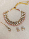 Ariella Small Kundan Set - Light Pink - SOKORA JEWELSAriella Small Kundan Set - Light PinkNECKLACE SETS