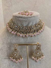 Arina Clear Necklace Sets - 7 Colour Options - SOKORA JEWELSArina Clear Necklace Sets - 7 Colour Options