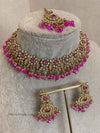 Arina Golden Necklace Sets - 18 Colour Options - SOKORA JEWELSArina Golden Necklace Sets - 18 Colour Options