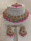 Arina Golden Necklace Sets - 18 Colour Options - SOKORA JEWELSArina Golden Necklace Sets - 18 Colour Options