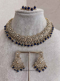 Arina Golden Necklace Sets - SOKORA JEWELSArina Golden Necklace Sets