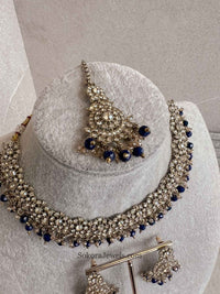 Arina Golden Necklace Sets - SOKORA JEWELSArina Golden Necklace Sets
