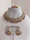 Arina Golden Necklace Sets - SOKORA JEWELSArina Golden Necklace Sets