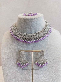 Arina Silver Necklace Sets - SOKORA JEWELSArina Silver Necklace Sets