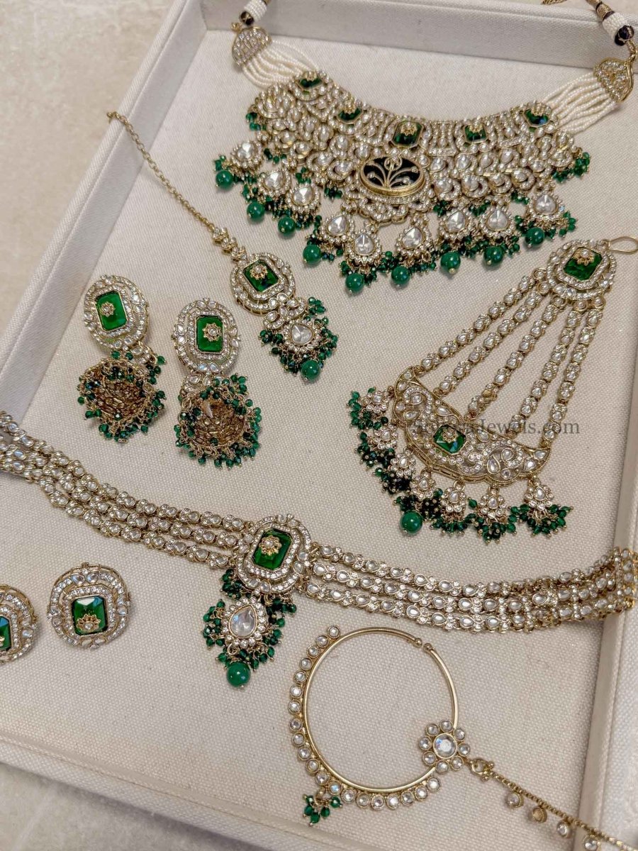 Arpana Kundan Bridal set - SOKORA JEWELSArpana Kundan Bridal set