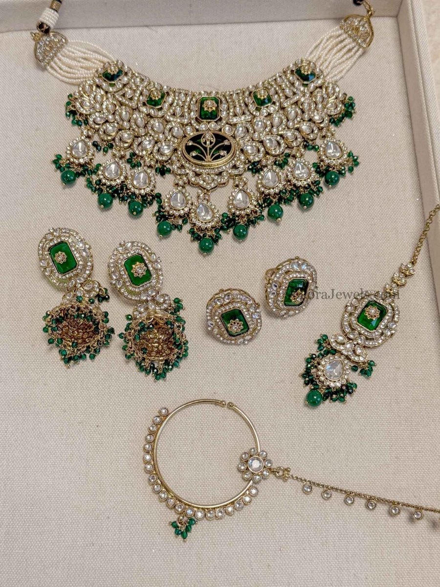 Arpana Kundan Bridal set - SOKORA JEWELSArpana Kundan Bridal set