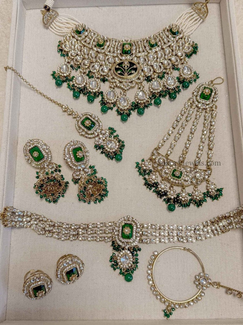 Arpana Kundan Bridal set - SOKORA JEWELSArpana Kundan Bridal set