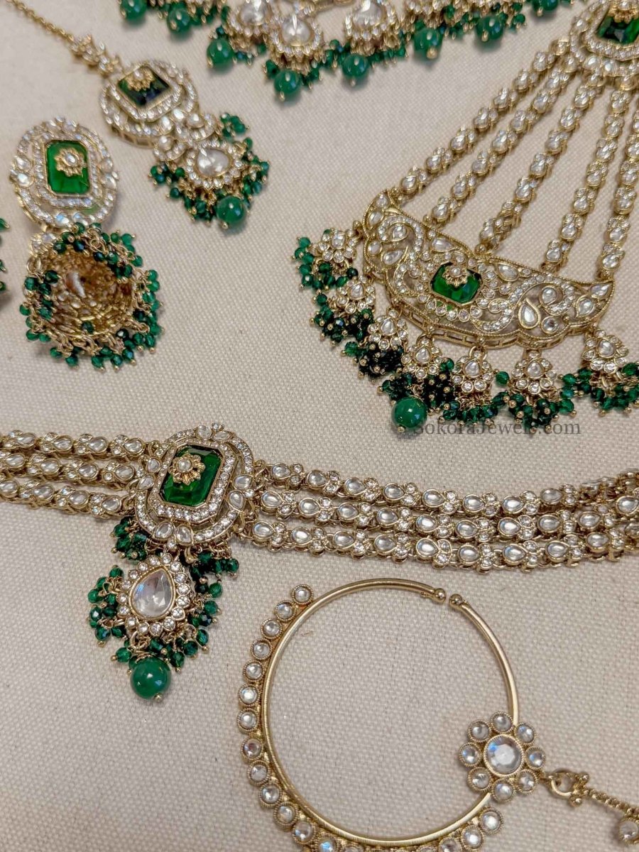 Arpana Kundan Bridal set - SOKORA JEWELSArpana Kundan Bridal set
