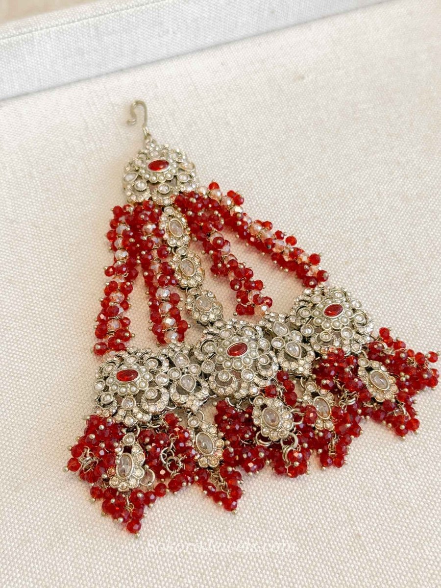 Asha Red Jhumar - SOKORA JEWELSAsha Red Jhumar