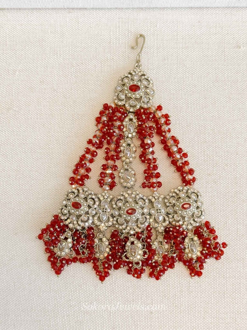 Asha Red Jhumar - SOKORA JEWELSAsha Red Jhumar