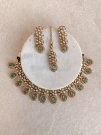 Ashleen Faux Kundan Set - 15 Colours - SOKORA JEWELSAshleen Faux Kundan Set - 15 ColoursNECKLACE SETS