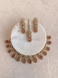 Ashleen Faux Kundan Set - 15 Colours - SOKORA JEWELSAshleen Faux Kundan Set - 15 ColoursNECKLACE SETS