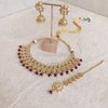 Asmita Faux Kundan Set - Purple - SOKORA JEWELSAsmita Faux Kundan Set - PurpleNECKLACE SETS