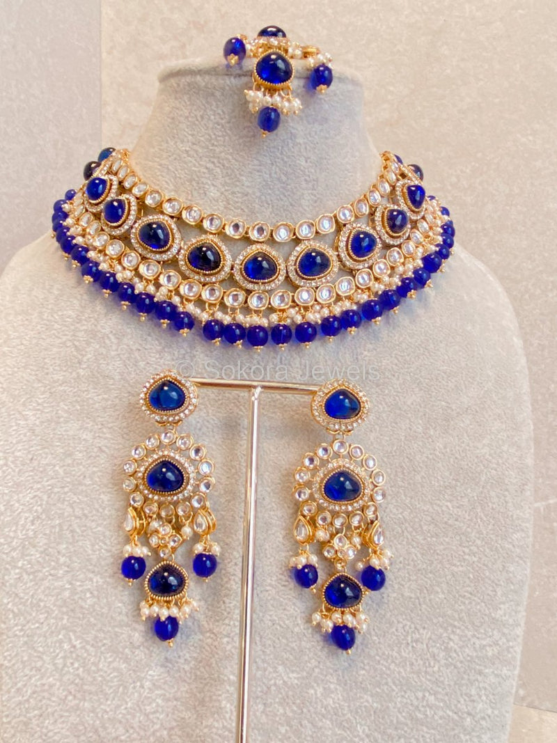 Bally Faux Kundan Set in 13 Colours - SOKORA JEWELSBally Faux Kundan Set in 13 ColoursNECKLACE SETS