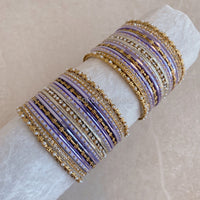 Bangle & Jhumka set - Lilac Shimmer - SOKORA JEWELSBangle & Jhumka set - Lilac ShimmerBANGLES