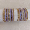 Bangle & Jhumka set - Lilac Shimmer - SOKORA JEWELSBangle & Jhumka set - Lilac ShimmerBANGLES