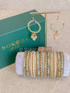 Bangles & Earring set - Mint - SOKORA JEWELSBangles & Earring set - MintBANGLES