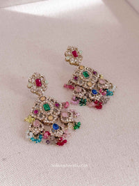 Beaded Crystal Drop Earrings - SOKORA JEWELSBeaded Crystal Drop Earrings