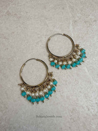 Bineesh Colourful Bead Hoops - SOKORA JEWELSBineesh Colourful Bead Hoops