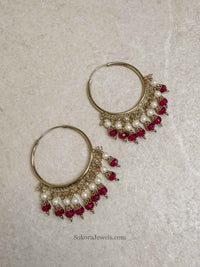 Bineesh Colourful Bead Hoops - SOKORA JEWELSBineesh Colourful Bead Hoops