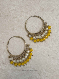 Bineesh Colourful Bead Hoops - SOKORA JEWELSBineesh Colourful Bead Hoops