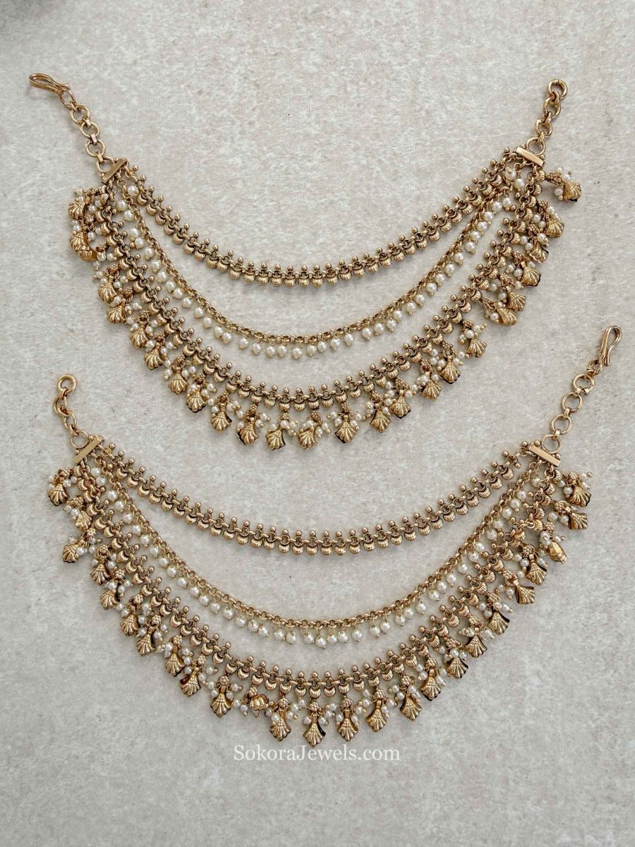 Bridal Earring chains (Sahara) - SOKORA JEWELSBridal Earring chains (Sahara)EARRINGS