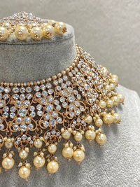 Bridal Necklace set - Rose Gold - SOKORA JEWELSBridal Necklace set - Rose Gold