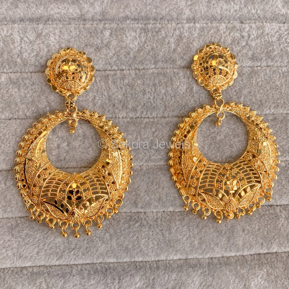 Bright Gold Bali Earrings - SOKORA JEWELSBright Gold Bali Earrings