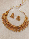 Bright Gold Necklace Set - SOKORA JEWELSBright Gold Necklace SetChoker Sets