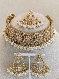 Brittney Choker Sets in Clear Crystal - SOKORA JEWELSBrittney Choker Sets in Clear Crystal