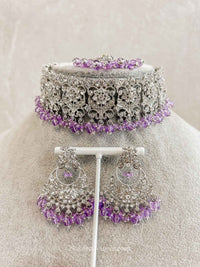 Brittney Silver Choker Sets - SOKORA JEWELSBrittney Silver Choker Sets