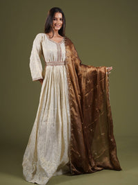 Bronze Embellished Occasion Dupatta - SOKORA JEWELSBronze Embellished Occasion Dupatta