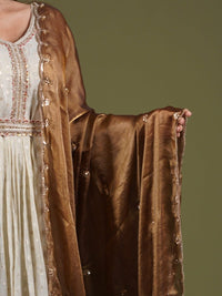 Bronze Embellished Occasion Dupatta - SOKORA JEWELSBronze Embellished Occasion Dupatta