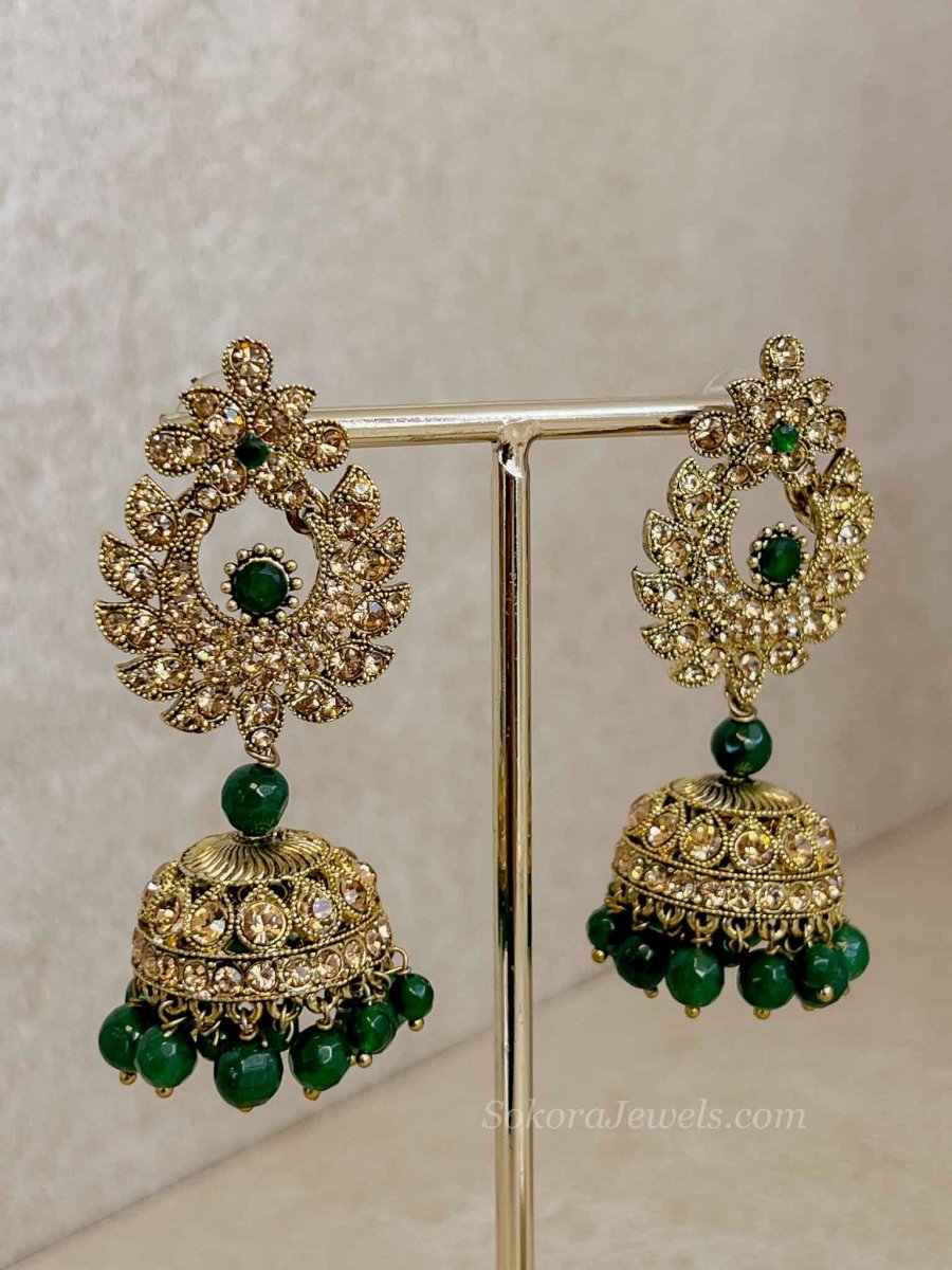 Camelia Green Bridal set - SOKORA JEWELSCamelia Green Bridal set