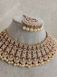 Camelia Rose Gold Bridal set - SOKORA JEWELSCamelia Rose Gold Bridal set