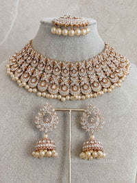 Camelia Rose Gold Bridal set - SOKORA JEWELSCamelia Rose Gold Bridal set