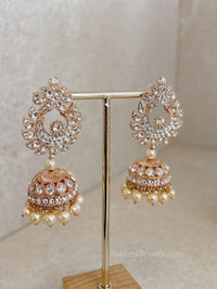 Camelia Rose Gold Bridal set - SOKORA JEWELSCamelia Rose Gold Bridal set