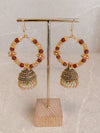 Caramel Jhumka Hoops - SOKORA JEWELSCaramel Jhumka Hoops